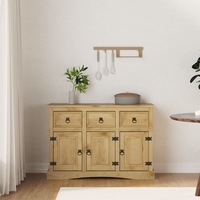 Sideboard Solid Mexican Pinewood Corona Range 132x43x78 cm vidaXL