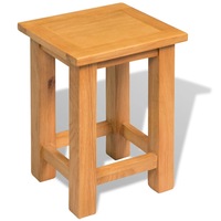 End Table 27x24x37 cm Solid Oak Wood vidaXL