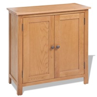 Sideboard 70x35x75 cm Solid Oak Wood vidaXL