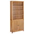 Buy Bookcase With 2 Doors 90x30x200 Cm Solid Oak Wood Vidaxl - Mydeal