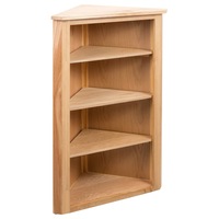 Corner Shelf 59x36x100 cm Solid Oak Wood vidaXL