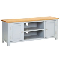 TV Cabinet 120x35x48 cm Solid Oak Wood vidaXL