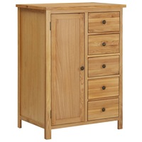 Wardrobe 76x52x105 cm Solid Oak Wood vidaXL