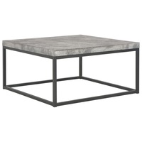 Coffee Table 75x75x38 cm Concrete Look vidaXL