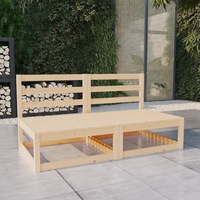 Garden 2-Seater Sofa Solid Pinewood vidaXL