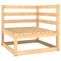 Garden Corner Sofa Solid Pinewood vidaXL
