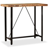 Bar Table 120x60x107 cm Solid Reclaimed Wood vidaXL