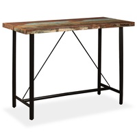 Bar Table 150x70x107 cm Solid Reclaimed Wood vidaXL