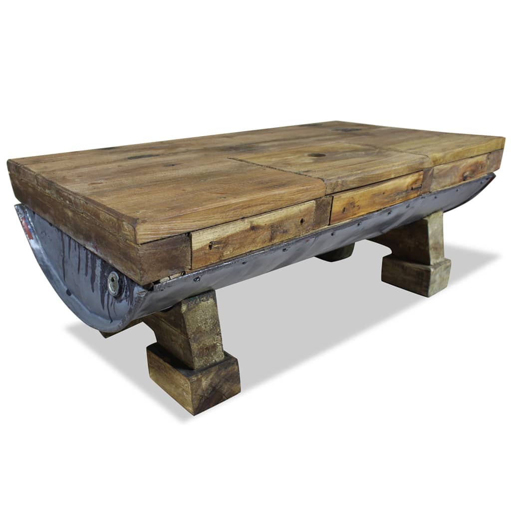 Coffee Table Solid Reclaimed Wood 90x50x35 cm vidaXL