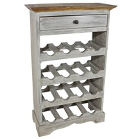 Wine Rack Solid Mahogany Wood 55x23x85 cm vidaXL