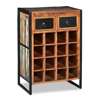 Wine Rack for 16 Bottles Solid Reclaimed Wood vidaXL