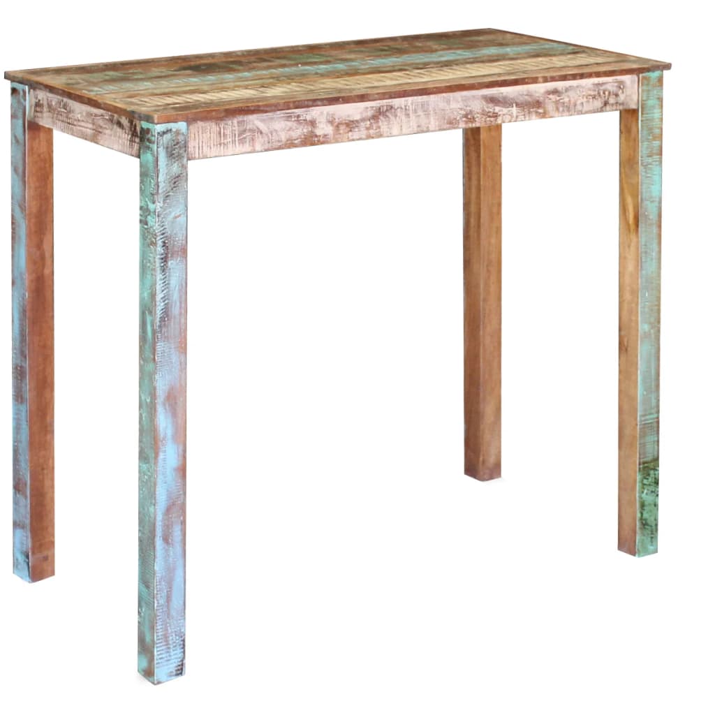 Bar Table Solid Reclaimed Wood 115x60x107 cm vidaXL