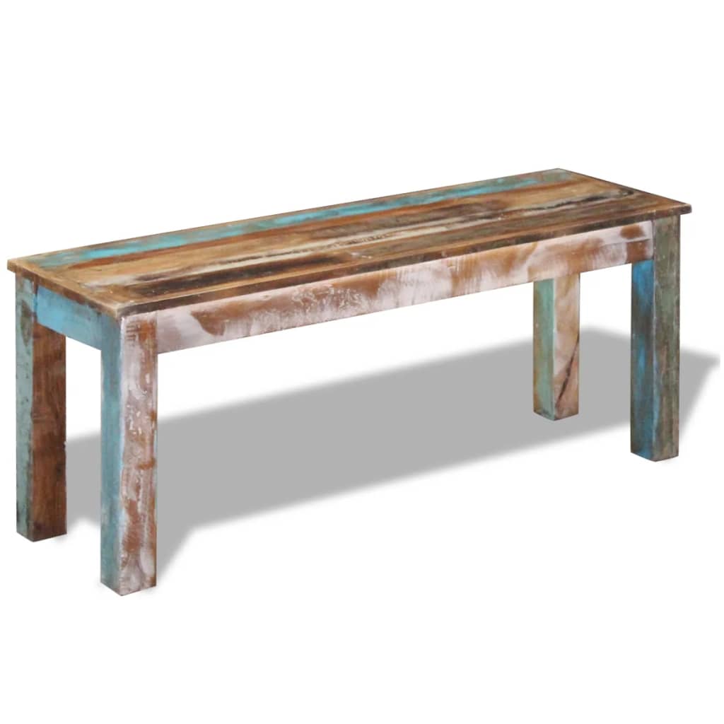 Bench Solid Reclaimed Wood 110x35x45 cm vidaXL