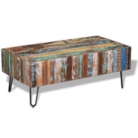 Coffee Table Solid Reclaimed Wood 100x50x38 cm vidaXL