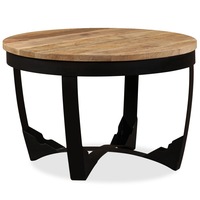 Coffee Table Solid Rough Mango Wood 60x40 cm vidaXL