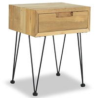 Bedside Cabinet 40x30x50 cm Solid Teak vidaXL