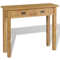 Console Table Solid Teak 90x30x80 cm vidaXL
