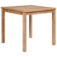 Garden Table 80x80x77 cm Solid Teak Wood vidaXL