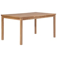 Garden Table 150x90x77 cm Solid Teak Wood vidaXL