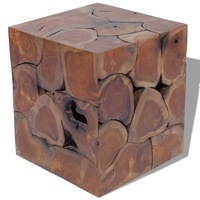 Stool Solid Teak Wood vidaXL