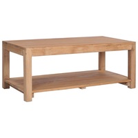 Coffee Table 100x50x40 cm Solid Teak Wood vidaXL