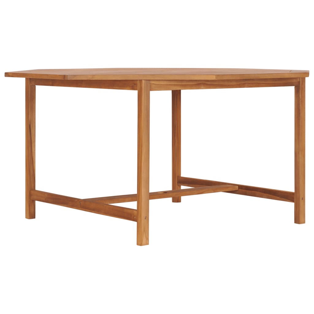 Garden Table 150x150x75 cm Solid Teak Wood vidaXL