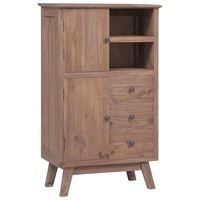 Highboard 60x30x100 cm Solid Teak Wood vidaXL