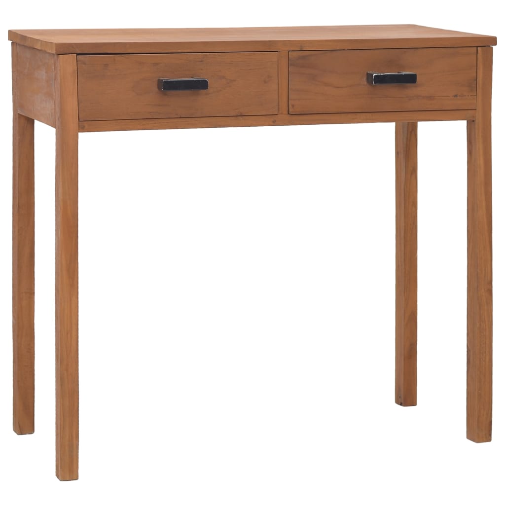 Office Desk 81x40x75 cm Solid Teak Wood vidaXL