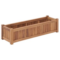 Raised Bed 100x30x25 cm Solid Teak Wood vidaXL