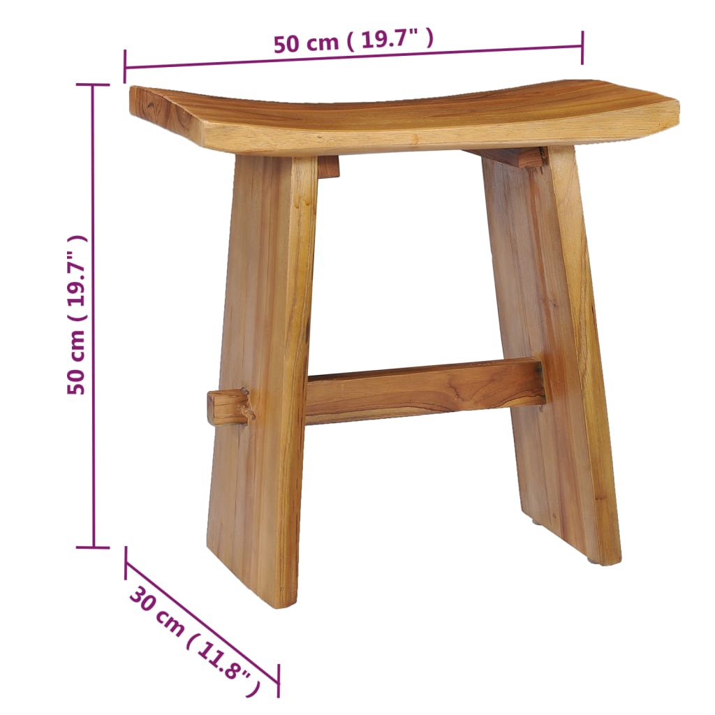 low height wooden stool