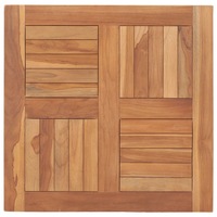 Table Top Solid Teak Wood 60x60x2.5 cm vidaXL