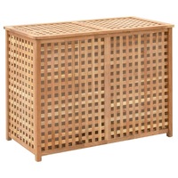 Laundry Bin 87.5x46x67 cm Solid Walnut Wood vidaXL