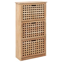 Shoe Storage Cabinet 55x20x104 cm Solid Walnut Wood vidaXL