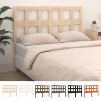 Solid Wood Pine Bed Headboard Wooden Bedhead Black/Brown Multi Sizes vidaXL