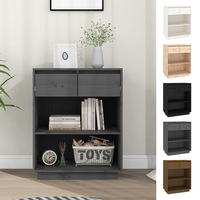 Solid Wood Pine Console Cabinet Indoor Hallway Sideboard Multi Colours vidaXL