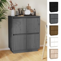 Solid Wood Pine Sideboard Storage Side Cabinet Organiser Multi Colours vidaXL