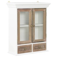Wall Cabinet White 49x22x59 cm Engineered Wood vidaXL