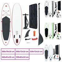 Stand Up Paddle Board Set SUP SurfBoard Adjustable Board Inflatable vidaXL