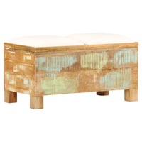 Storage Bench Solid Reclaimed Wood 80x40x40 cm vidaXL