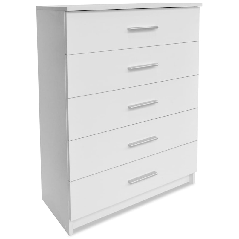 Storage Cabinet Chipboard 71x35x106 cm White - MyDeal