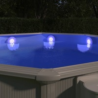 Submersible Floating Pool LED Lamp with Remote Control White vidaXL