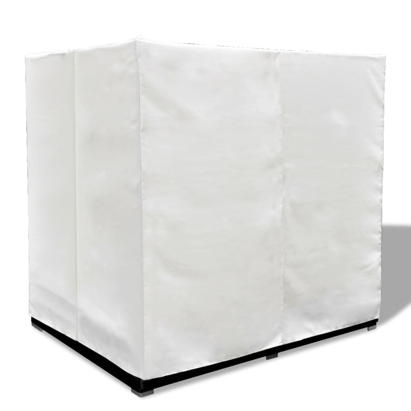 Buy Outdoor Lounge Bed with Curtains Poly Rattan Black vidaXL MyDeal