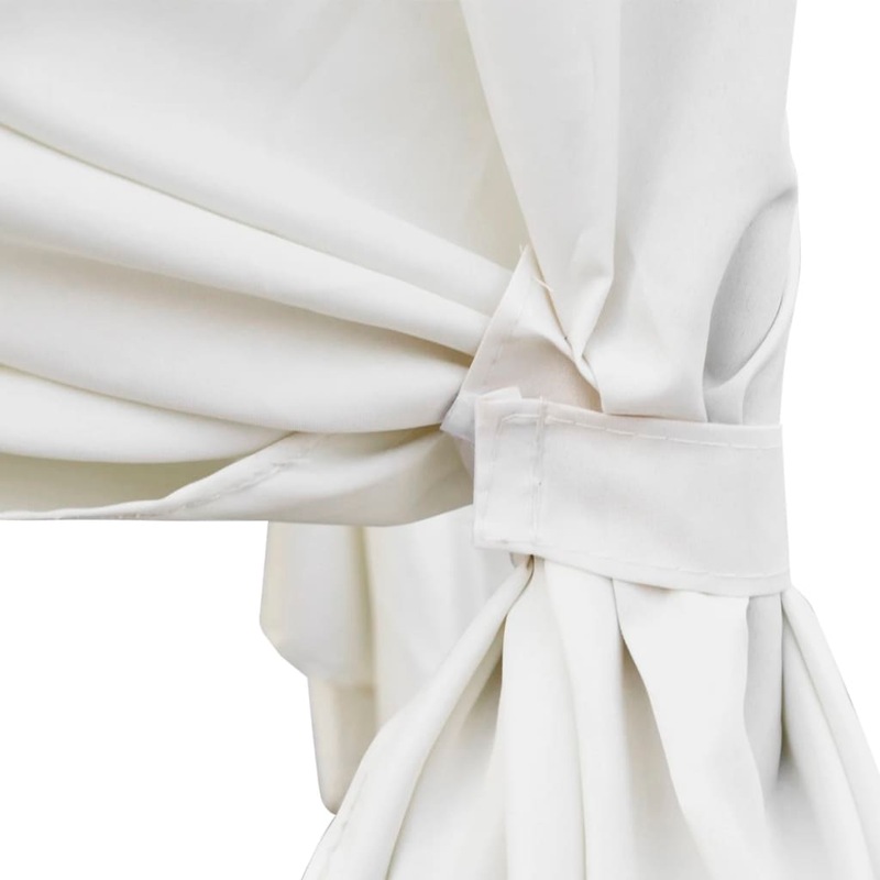 Buy Outdoor Lounge Bed with Curtains Poly Rattan Black vidaXL MyDeal