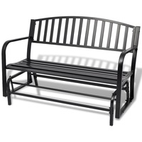 Swing Bench Black Steel vidaXL