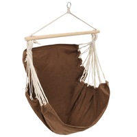 Swing Chair/Hammock Brown Large Fabric vidaXL