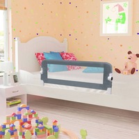 Toddler Safety Bed Rail Grey 102x42 cm Polyester vidaXL