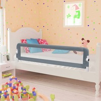 Toddler Safety Bed Rail Grey 120x42 cm Polyester vidaXL