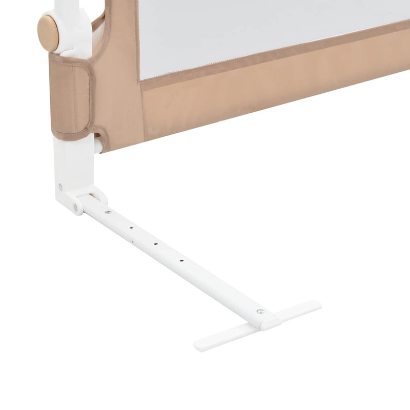 Buy Toddler Safety Bed Rail Taupe 180x42 cm Polyester vidaXL MyDeal
