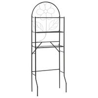 Toilet Rack Black 60x33x174 cm vidaXL