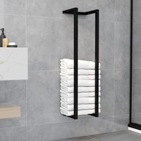 Towel Rack Black 25x20x95 cm Iron vidaXL